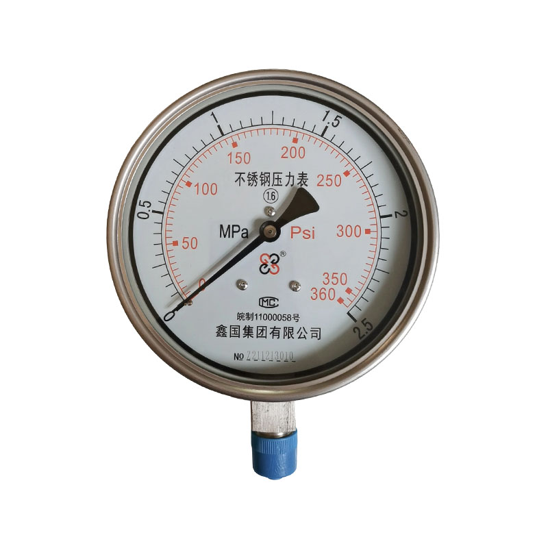 Manómetro de acero inoxidable serie XG/Y-B